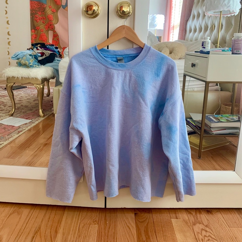 Sweatshirt {Bleached and Cropped}